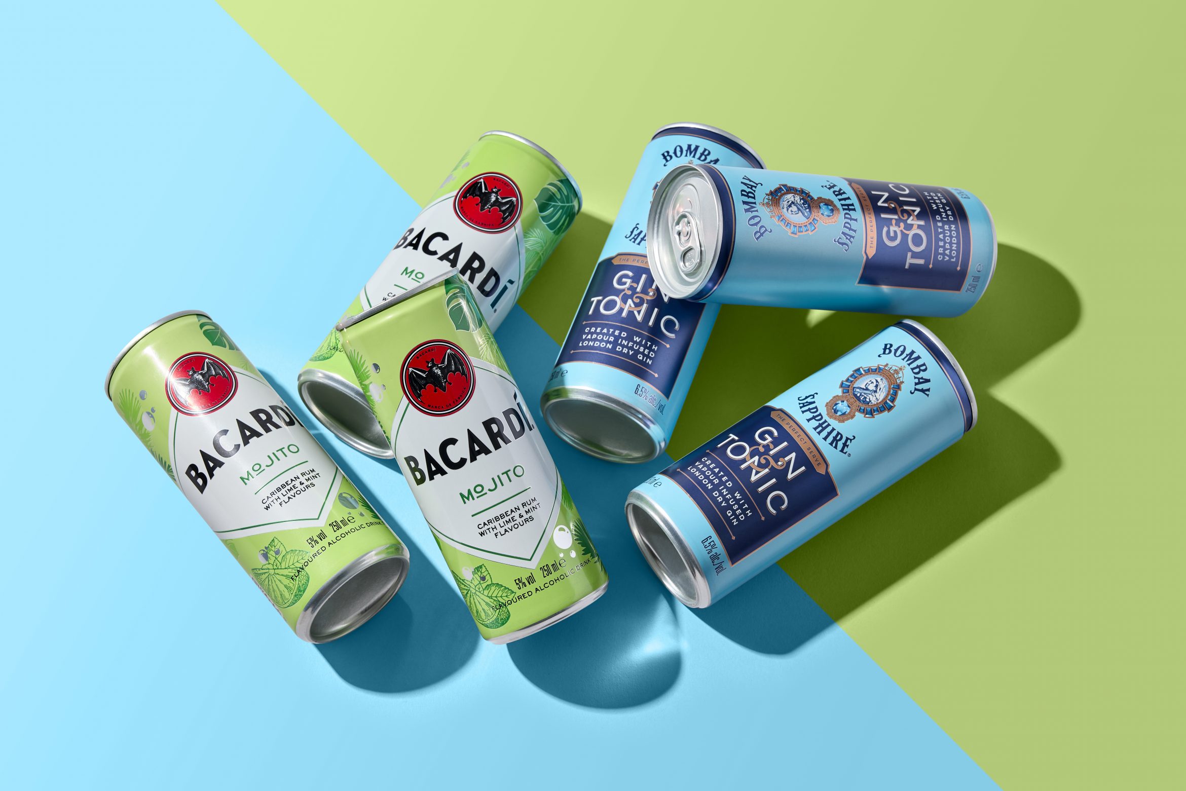 Hero image_Bacardi cans_Mojito_G&T