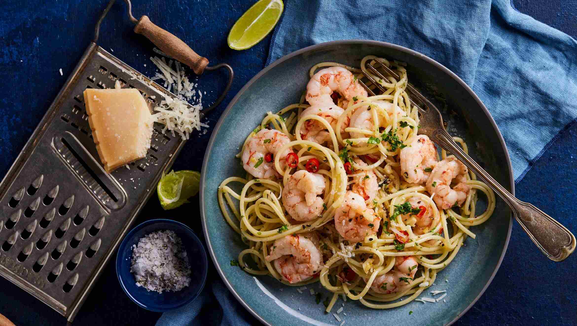 Aldi prawns and noodles