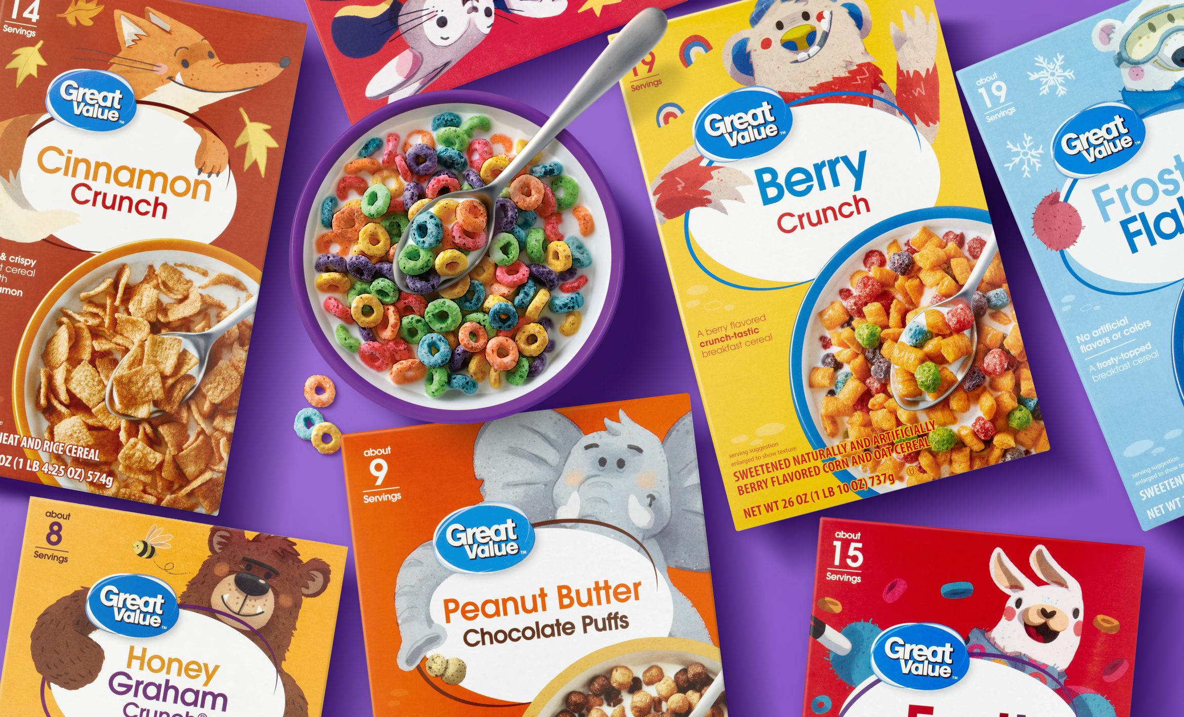 Walmart_Great Value_Cereals