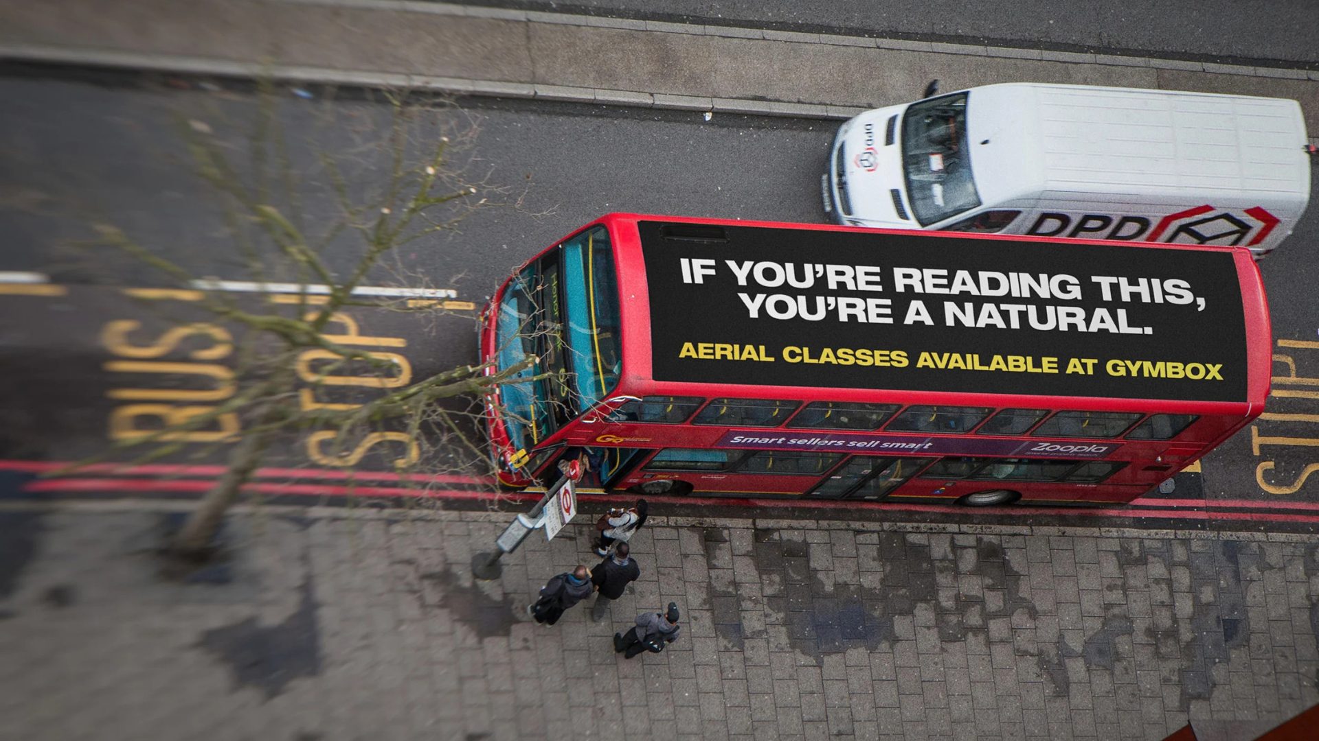 Gymbox Bus ad