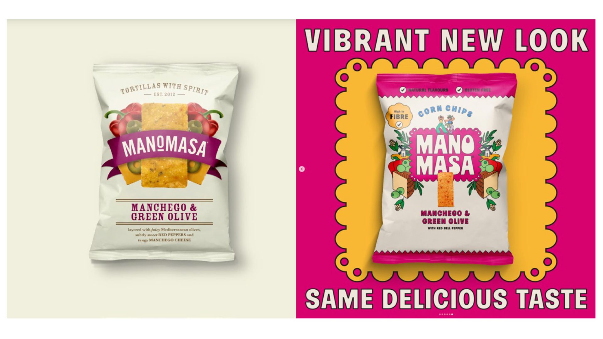 Manomasa Tortilla Chips Packaging Design