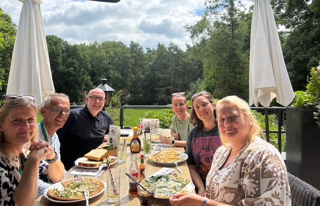 Image of Matt with Flora team in Holland